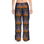 Halloween Women's Pajama Pants, Cozy Sleepwear, Festive Loungewear, Spooky Holiday Pants, Pumpkin Print PJs, Fall Gift Idea