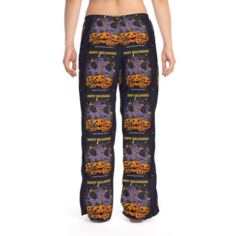 Halloween Women's Pajama Pants, Cozy Sleepwear, Festive Loungewear, Spooky Holiday Pants, Pumpkin Print PJs, Fall Gift Idea