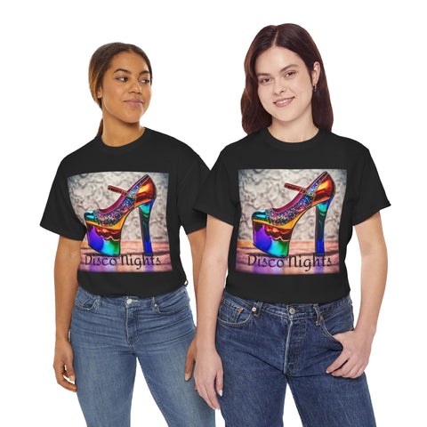 Disco Nights Unisex Heavy Cotton Tee - Retro Vibes - Under the Stars Babe