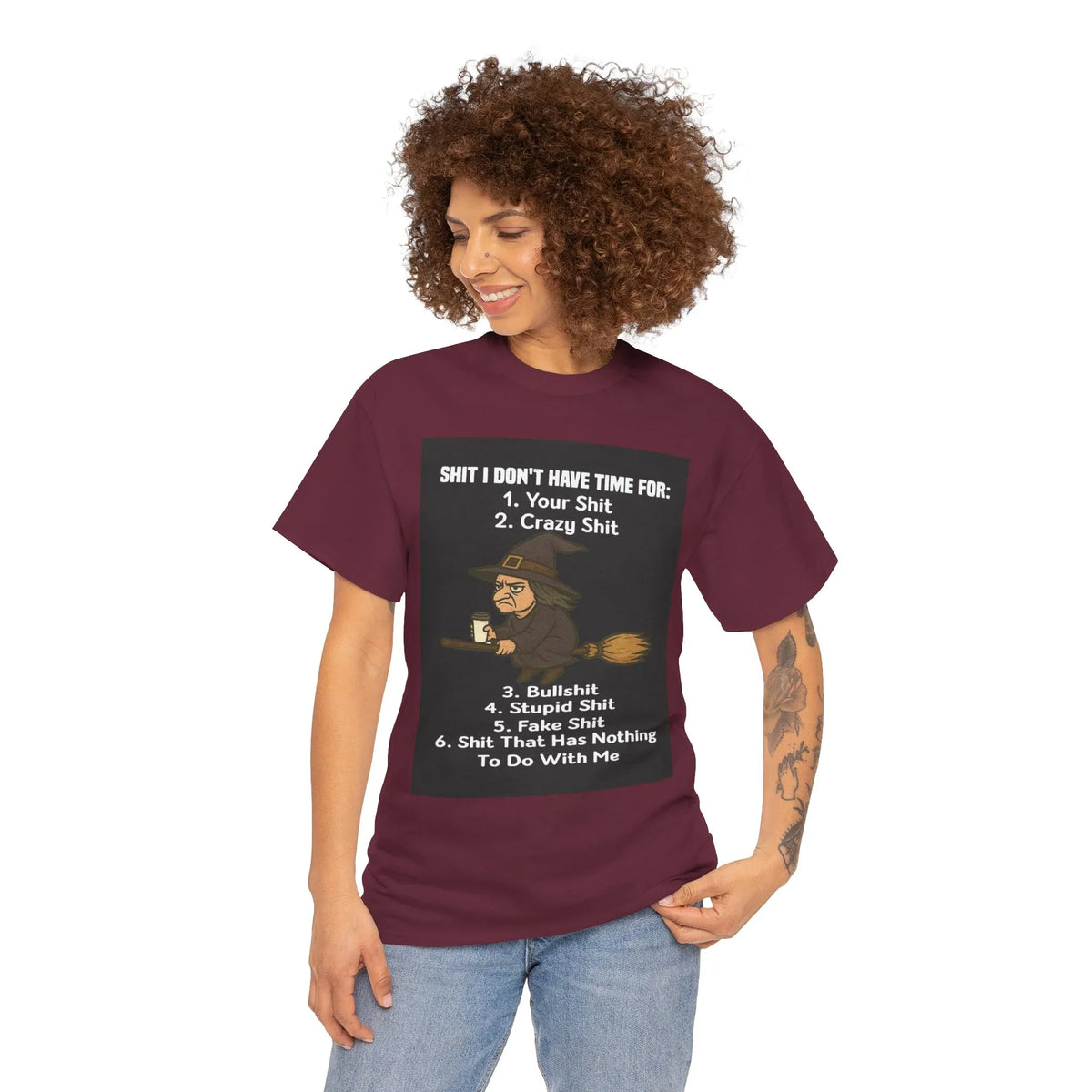 Cotton Tee S**t I Don't Have Time For List Shirt - underthestarsbabe