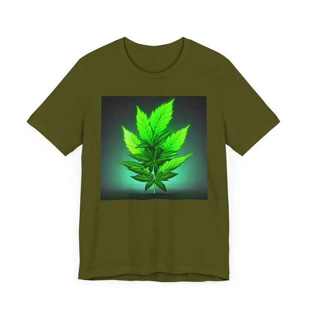 Healing Leaf Unisex Jersey Tee - Natural & Stylish - Under the Stars Babe