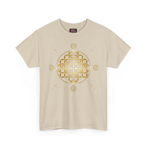 Gold Flower Of Life Unisex Graphic Tee