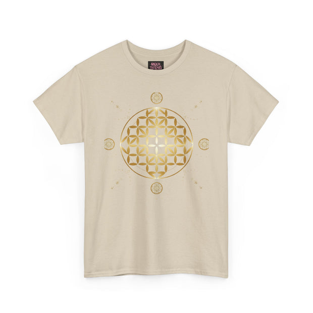 Gold Flower Of Life Unisex Graphic Tee