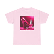 Lipstick & High Heels Unisex Cotton Tee - Trendy - Under the Stars Babe
