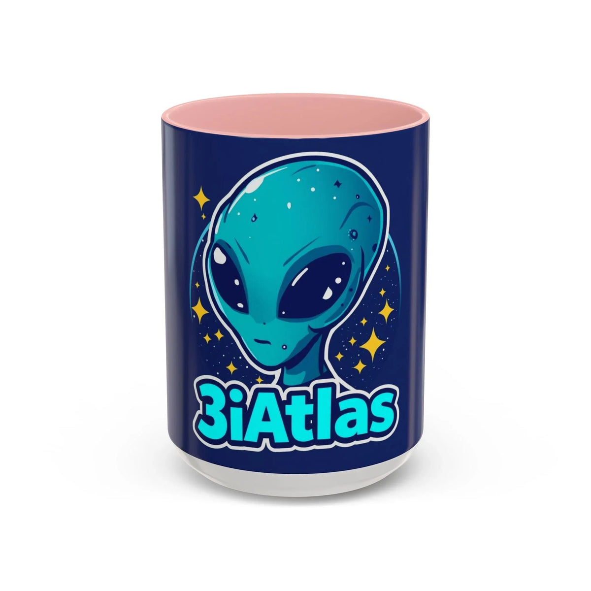 3i Atlas Collector Coffee Mug — Cute Blue Alien '3iAtlas' (11/15oz) - underthestarsbabe