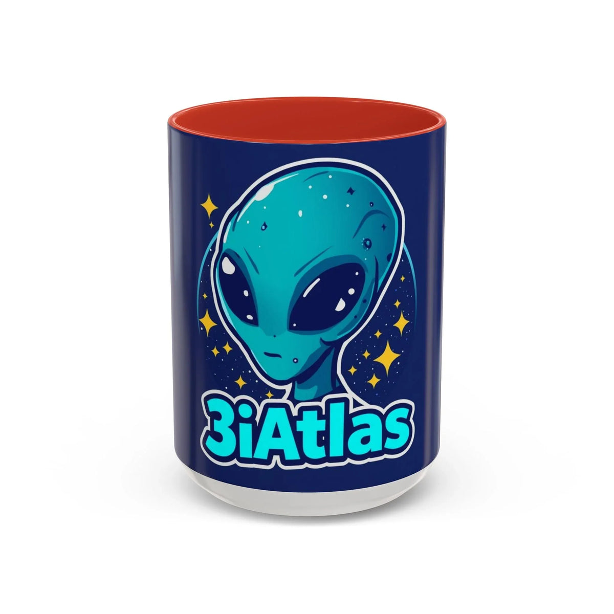 3i Atlas Collector Coffee Mug — Cute Blue Alien '3iAtlas' (11/15oz) - underthestarsbabe
