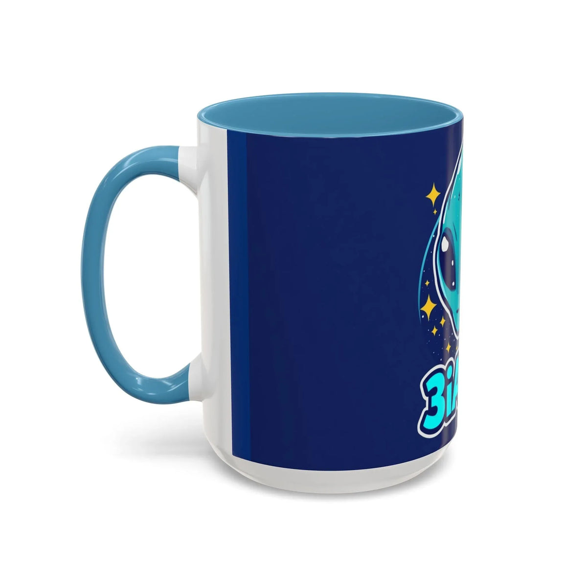 3i Atlas Collector Coffee Mug — Cute Blue Alien '3iAtlas' (11/15oz) - underthestarsbabe