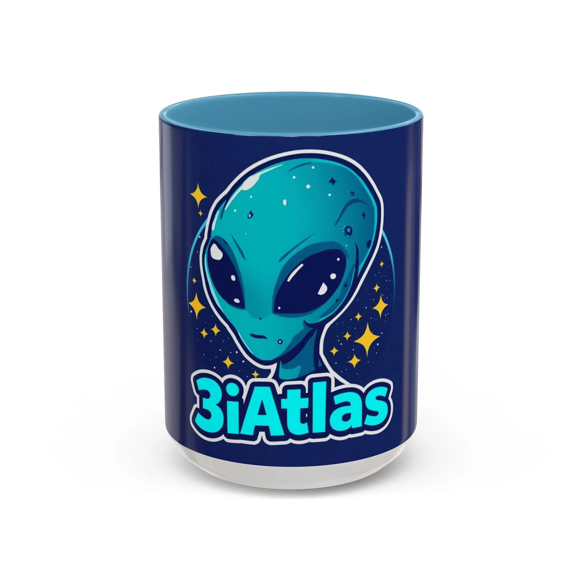 3i Atlas Collector Coffee Mug — Cute Blue Alien '3iAtlas' (11/15oz) - underthestarsbabe