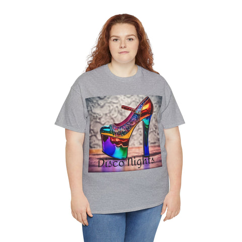 Disco Nights Unisex Heavy Cotton Tee - Retro Vibes - Under the Stars Babe