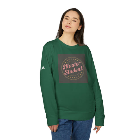Master Student Adidas® Unisex Fleece Crewneck Sweatshirt - Under The Stars Babe