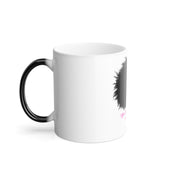 Color Morphing Mug - Afro Kisses & Cocoa Wishes Personalized Coffee Cup, Black History Month Gift