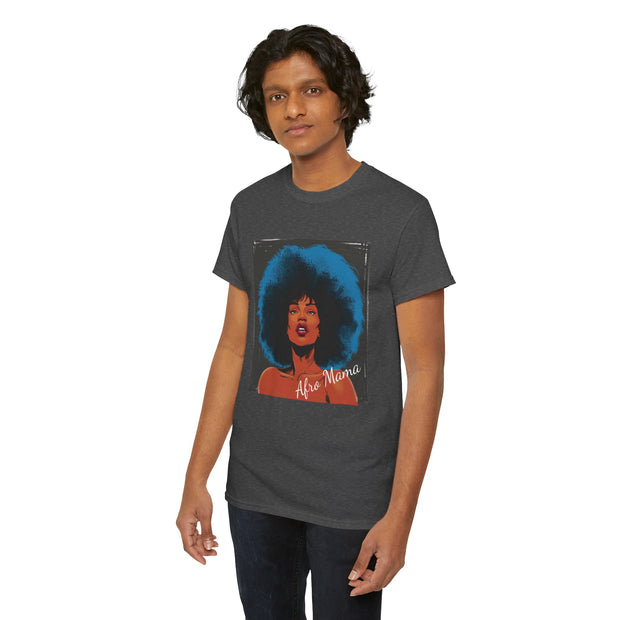 Afro Mama Unisex Heavy Cotton Tee - Unique & Bold - Under the Stars Babe
