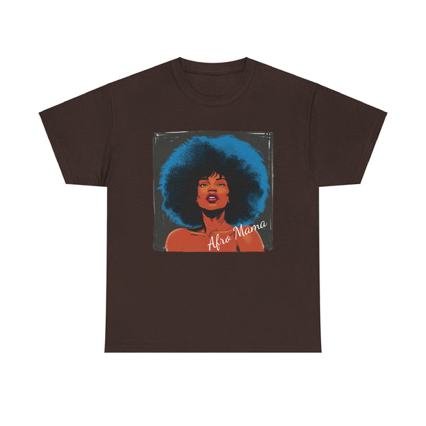 Afro Mama Unisex Heavy Cotton Tee - Unique & Bold - Under the Stars Babe