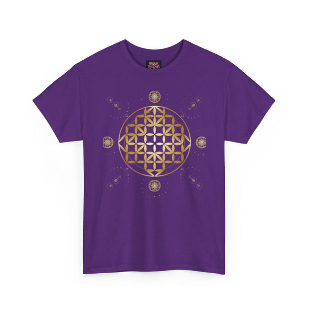 Gold Flower Of Life Unisex Graphic Tee