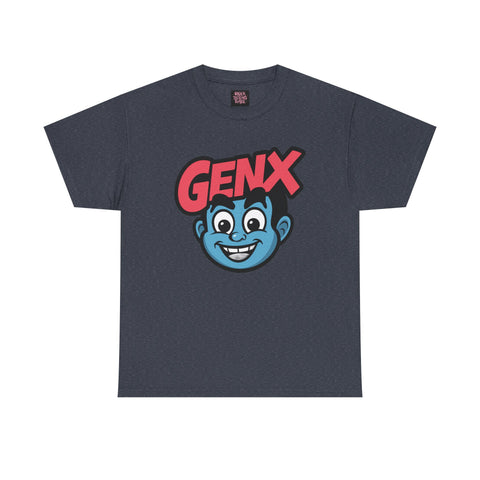 GENX Unisex Heavy Cotton Tee - Retro Style Graphic T-Shirt for Gen Z Enthusiasts