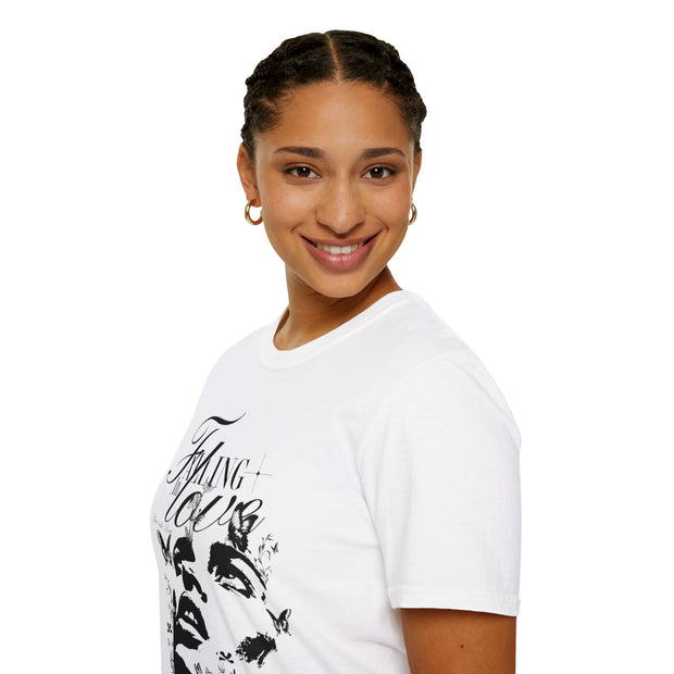 Falling in Love Unisex Softstyle T-Shirt - Romantic & Soft - Under the Stars Babe