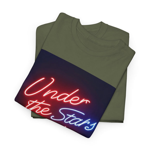Neon Under the Stars Babe Heavy Cotton Tee - Bold & Trendy