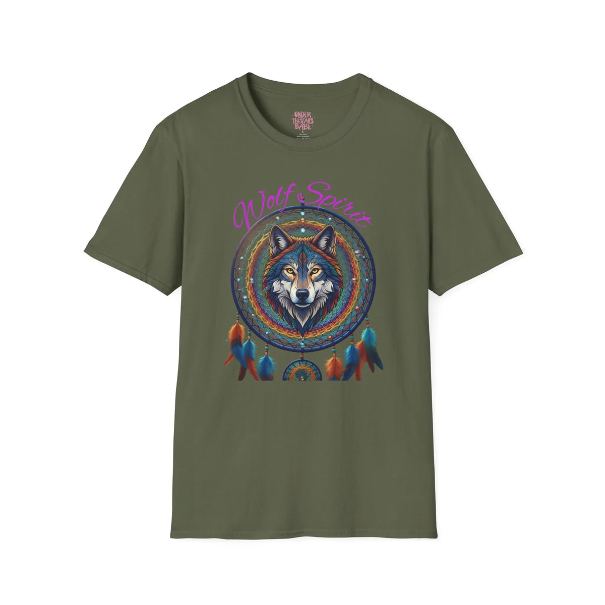 Wolf Dreamcatcher T-Shirt — Native Spirit Animal Graphic Tee - underthestarsbabe