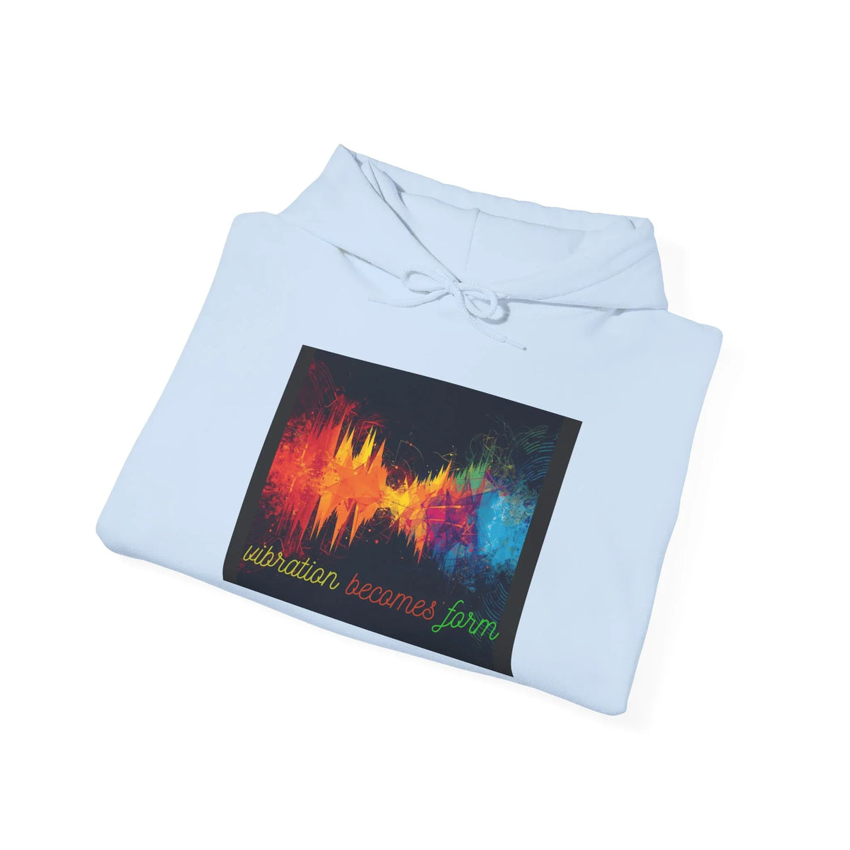 Energy Hoodie — "Vibration Becomes Form" Graphic Hoodie - underthestarsbabe