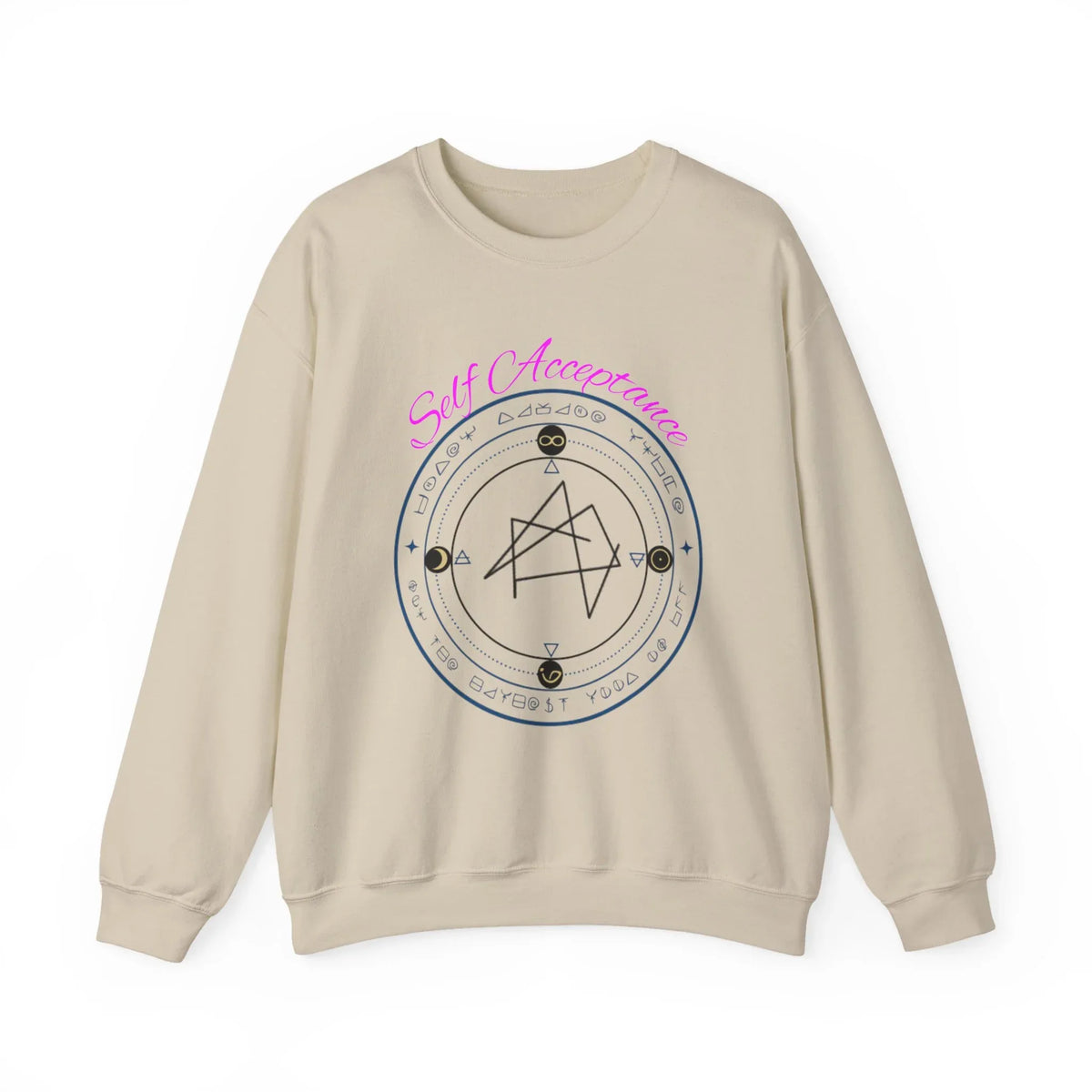 I Choose to Fully Accept Myself Sigil Crewneck Sweatshirt - underthestarsbabe