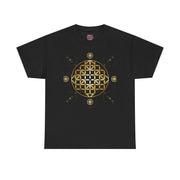 Gold Flower Of Life Unisex Graphic Tee