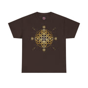 Gold Flower Of Life Unisex Graphic Tee