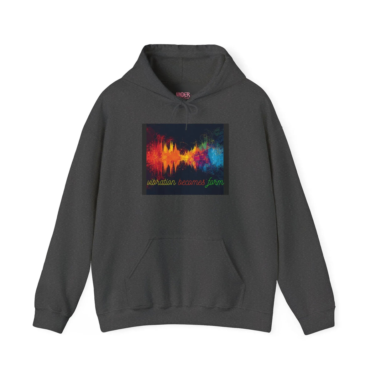 Energy Hoodie — "Vibration Becomes Form" Graphic Hoodie - underthestarsbabe