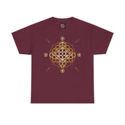 Gold Flower Of Life Unisex Graphic Tee