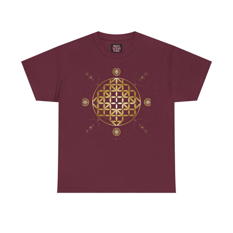 Gold Flower Of Life Unisex Graphic Tee