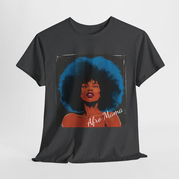 Afro Mama Unisex Heavy Cotton Tee - Unique & Bold - Under the Stars Babe