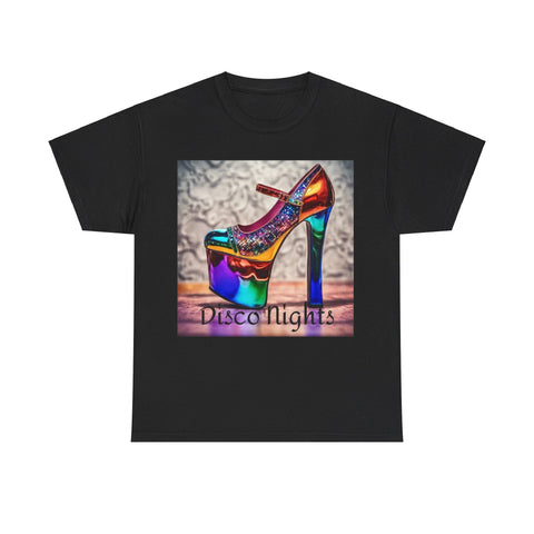 Disco Nights Unisex Heavy Cotton Tee - Retro Vibes - Under the Stars Babe