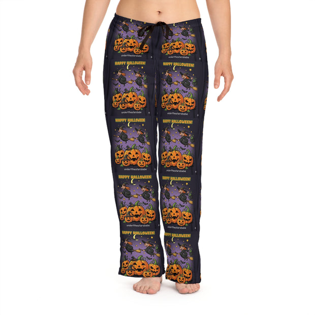 Halloween Women's Pajama Pants, Cozy Sleepwear, Festive Loungewear, Spooky Holiday Pants, Pumpkin Print PJs, Fall Gift Idea