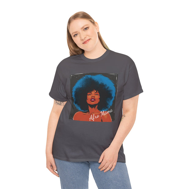Afro Mama Unisex Heavy Cotton Tee - Unique & Bold - Under the Stars Babe