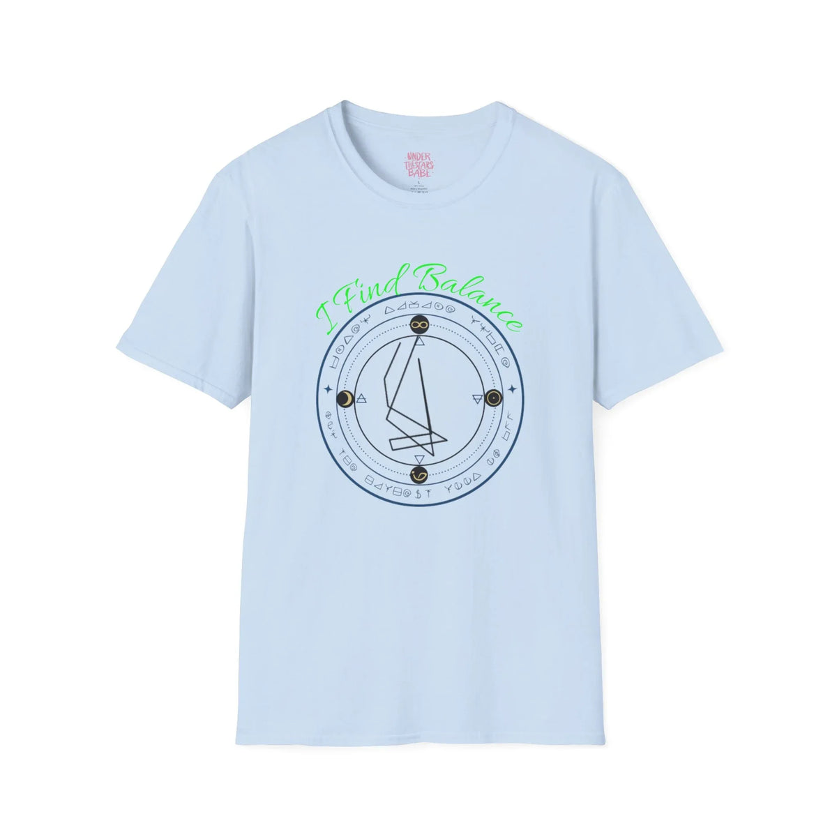 I Find Balance Sigil T-Shirt — Sigil Symbol Graphic Tee Shirt - underthestarsbabe