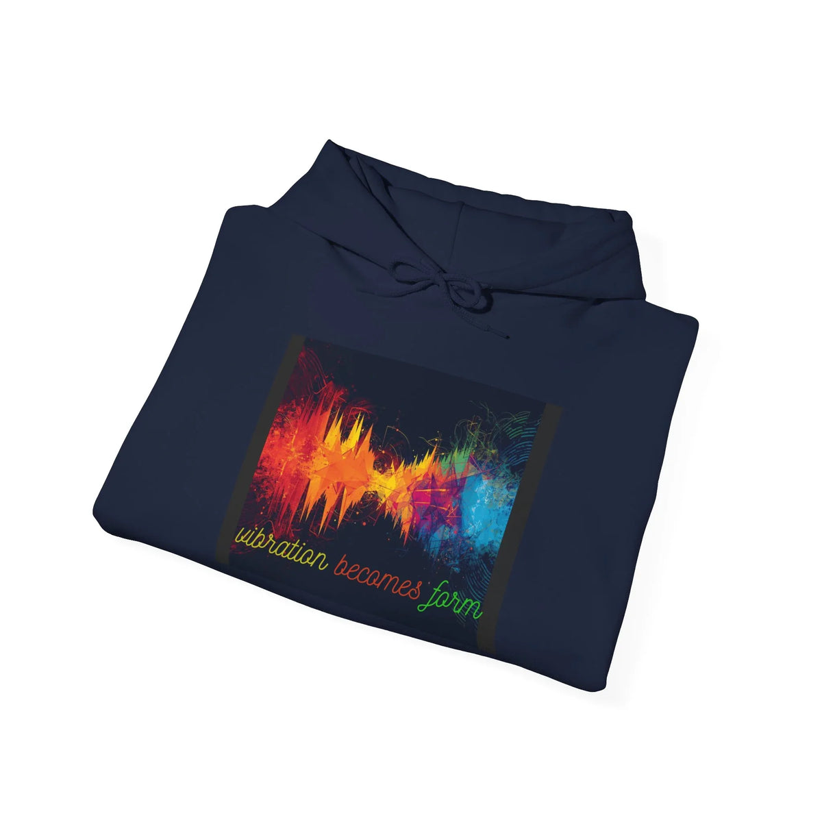 Energy Hoodie — "Vibration Becomes Form" Graphic Hoodie - underthestarsbabe