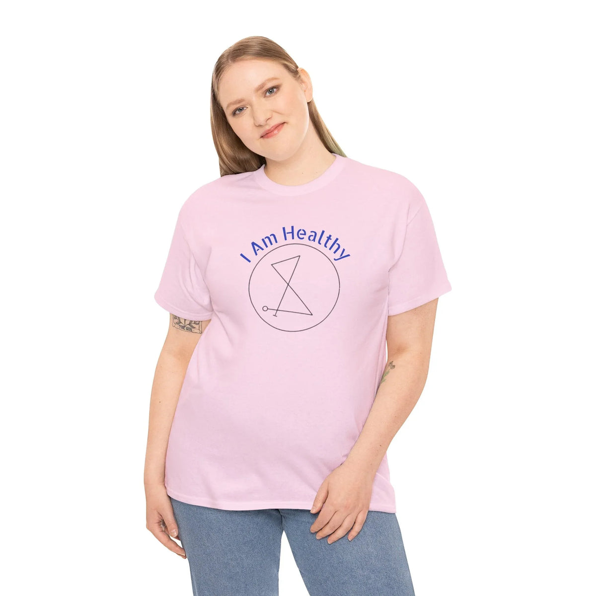 I AM Healthy Sigil Healing T-Shirt — Spiritual Wellness Tee - underthestarsbabe