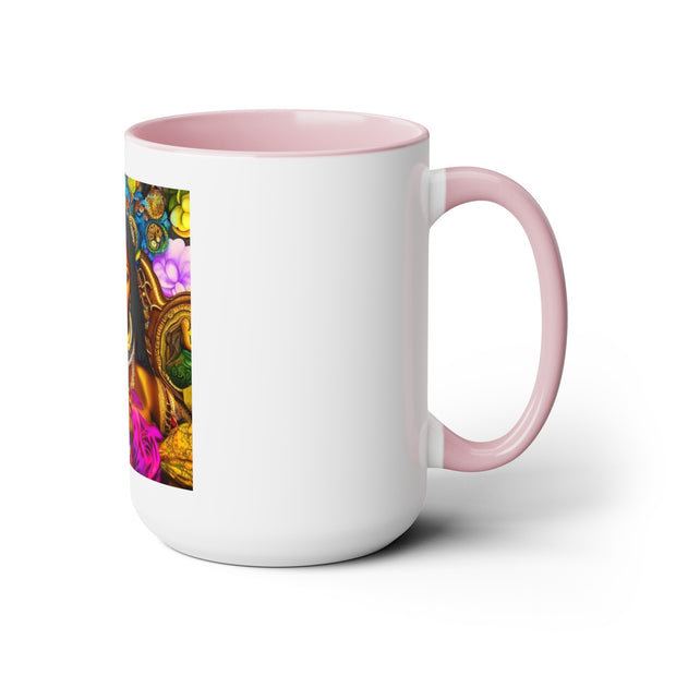 Goddess Oshun Two-Tone Mug 15oz - Under the Stars Babe