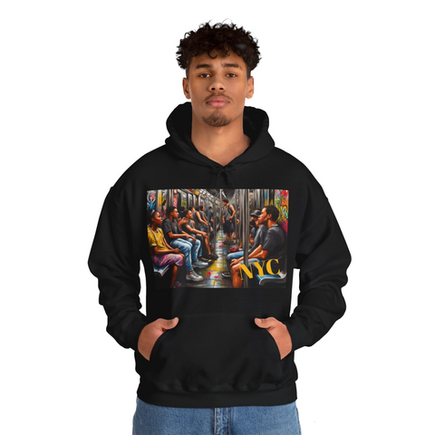 NYC Subway Design Hoodie - Under the Stars Babe