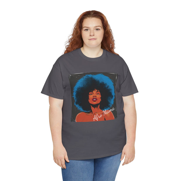 Afro Mama Unisex Heavy Cotton Tee - Unique & Bold - Under the Stars Babe