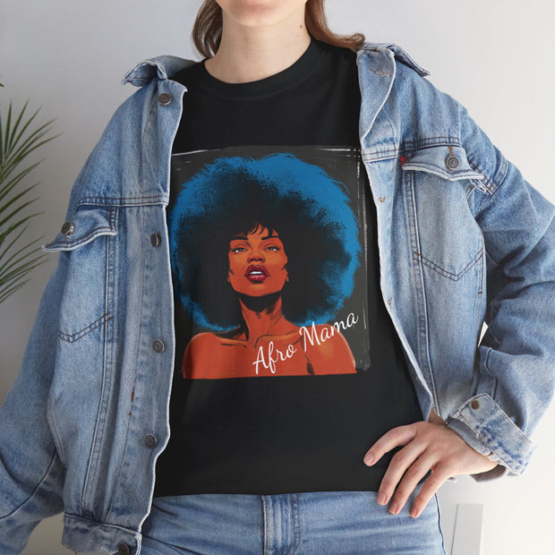 Afro Mama Unisex Heavy Cotton Tee - Unique & Bold - Under the Stars Babe