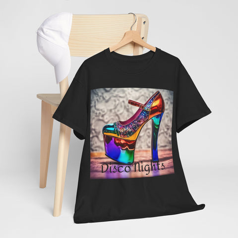 Disco Nights Unisex Heavy Cotton Tee - Retro Vibes - Under the Stars Babe