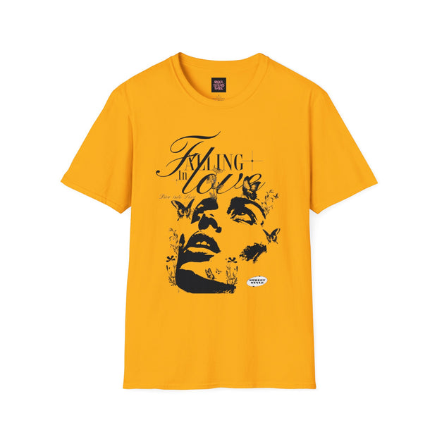 Falling in Love Unisex Softstyle T-Shirt - Romantic & Soft - Under the Stars Babe