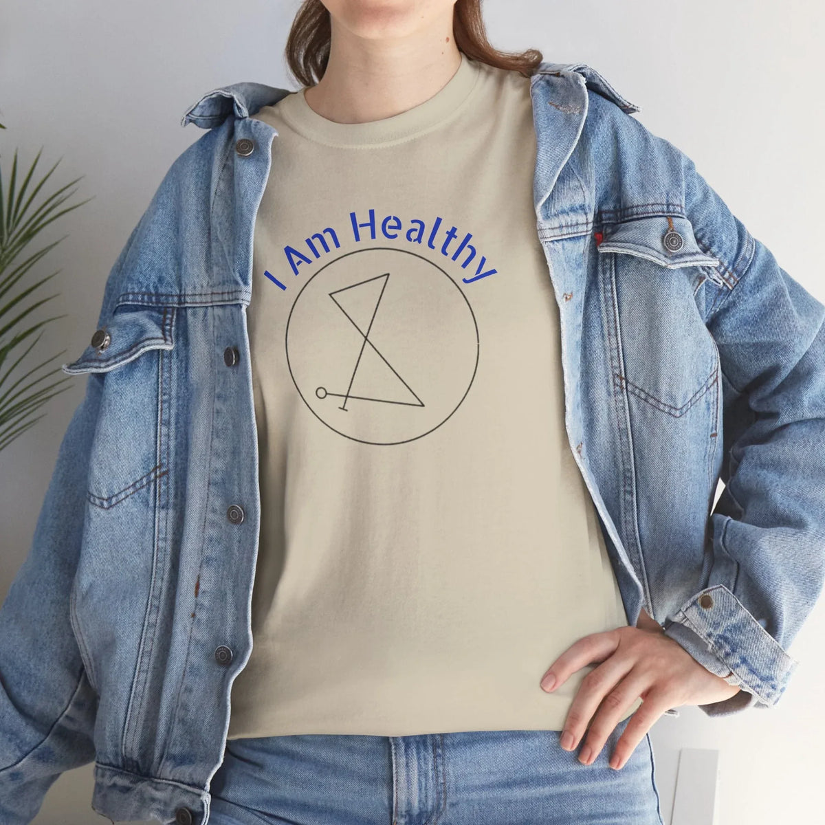 I AM Healthy Sigil Healing T-Shirt — Spiritual Wellness Tee - underthestarsbabe