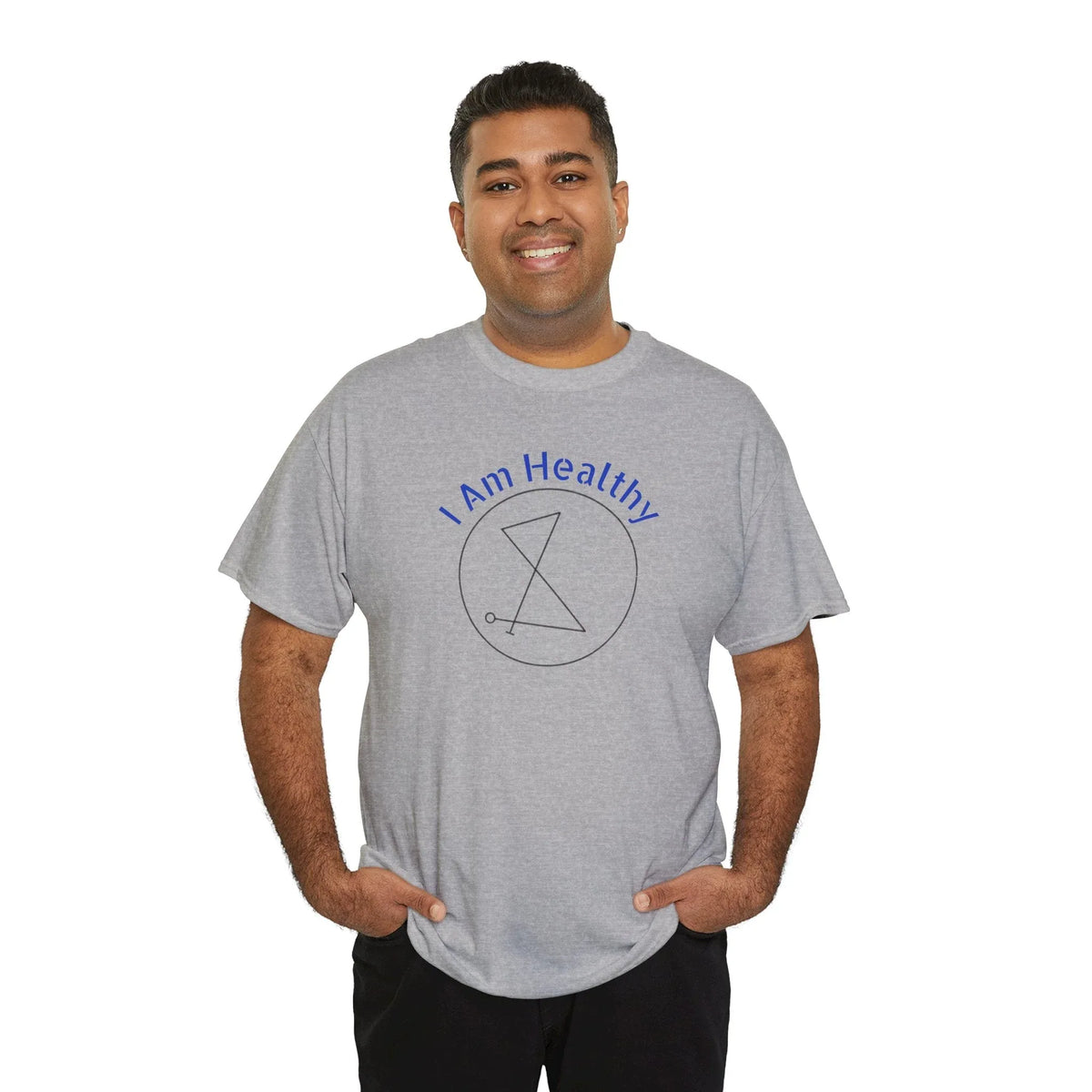 I AM Healthy Sigil Healing T-Shirt — Spiritual Wellness Tee - underthestarsbabe