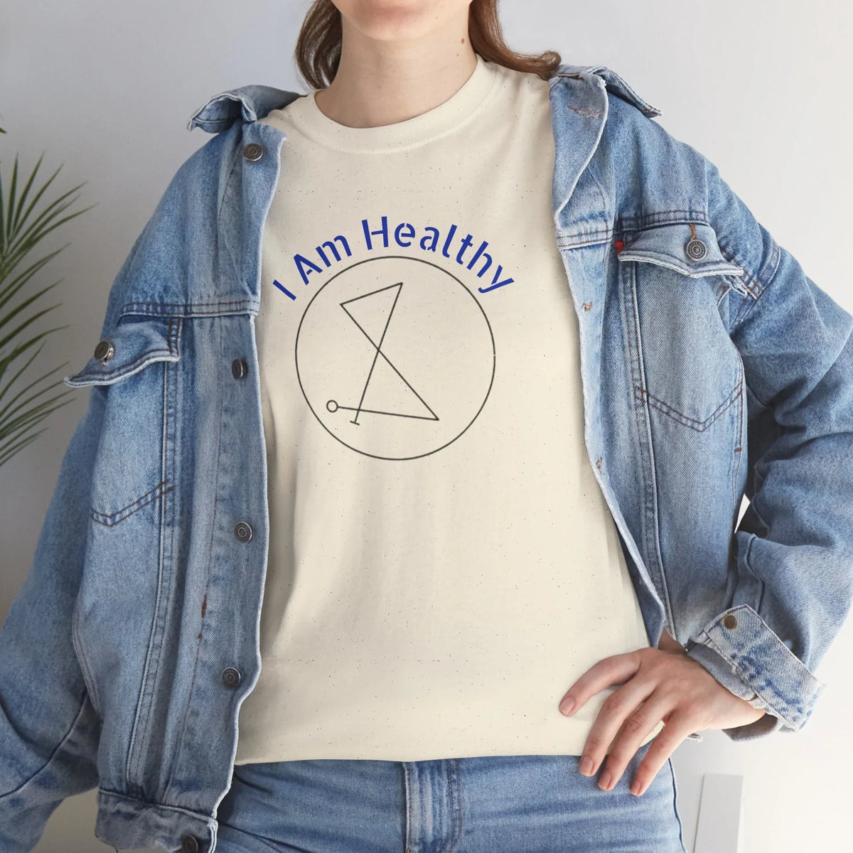 I AM Healthy Sigil Healing T-Shirt — Spiritual Wellness Tee - underthestarsbabe