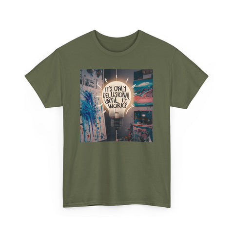 Delusional Unisex Heavy Cotton Tee - Fun & Edgy - Under the Stars Babe