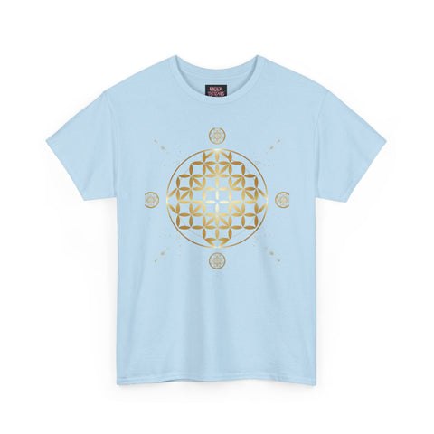 Gold Flower Of Life Unisex Graphic Tee