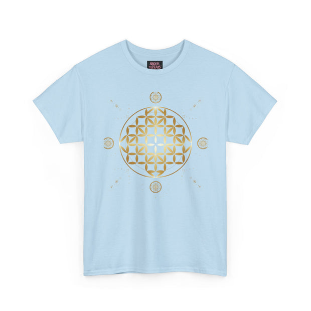 Gold Flower Of Life Unisex Graphic Tee