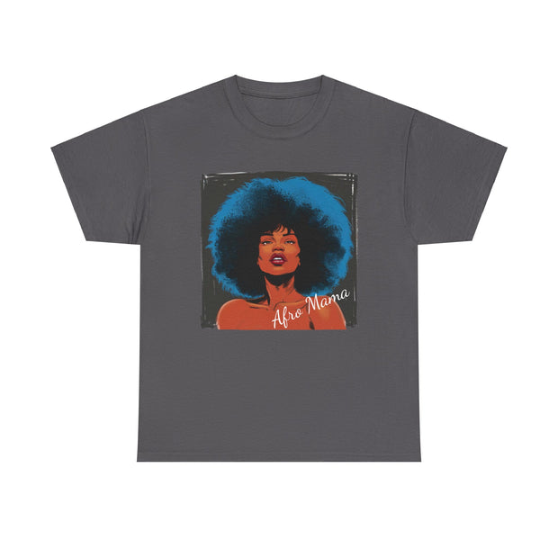 Afro Mama Unisex Heavy Cotton Tee - Unique & Bold - Under the Stars Babe