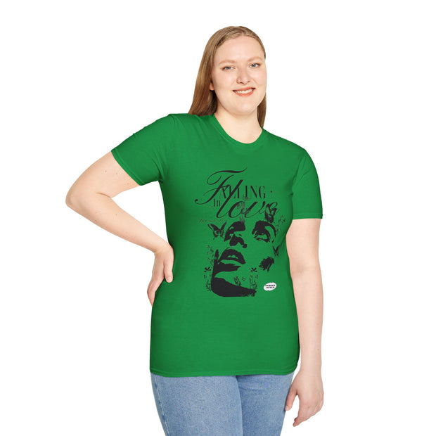 Falling in Love Unisex Softstyle T-Shirt - Romantic & Soft - Under the Stars Babe